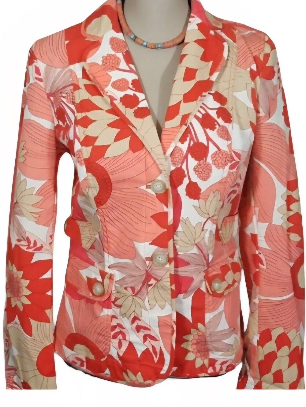 Ann Taylor Loft multicolor Floral Jacket. Size 6